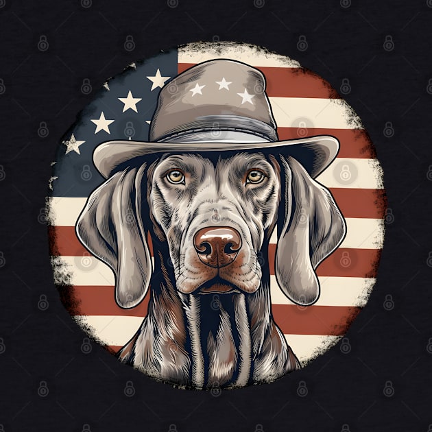 Patriotic Weimaraner by NatashaCuteShop